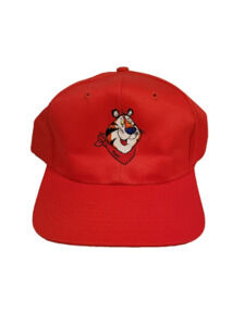 Vintage 1993 Tony‎ the Tiger Snapback Hat Red Kellogg’s Promo Cap